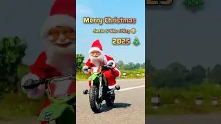 Santa claus & Bike Riding remote control 🎛️ #santaclaus #rcbike #merrychristmas