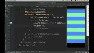 Flutter Advanced Sliver AppBar sample 1