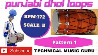 punjabi dhol pattern 1.. 172bpm . . TECHNICAL MUSIC GURU