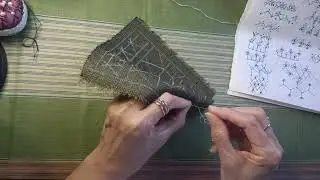 How l set up my hands embroidery sample book 4. Part 2.#handbroidery #diy #embroidery #crazy stitch 