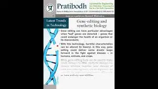 Pratibodh - Latest Trends in Technology 21 - Gene editing and synthetic biology