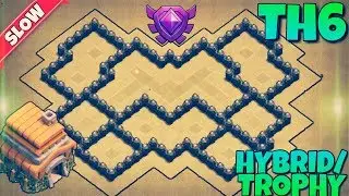 INSANE TOWN HALL 6 TROPHY (PUSHING) BASE LAYOUT | Clash of Clans TH6 2019