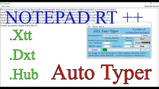 Notepad RT ++ Auto Typing Trick