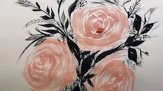 New floral painting.. Self made painting to frame and decorate your room..