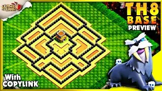 New STRONGEST! TH8 Base +COPYLINK 2022 | COC TH8 Hybrid/Farming/Trophy Base - Clash of Clans #502