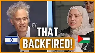 Palestinian Heckler SCREAMS 