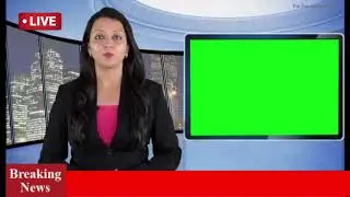 news anchor female green screen video  effect the add the voice  news us