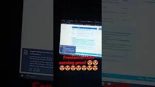 Freelancer.com earning proof 😜