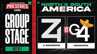 4 Zoomers vs 4 Gringos Game 2 - BTS Pro Series 8 AM: Group Stage w/ Kmart & ET