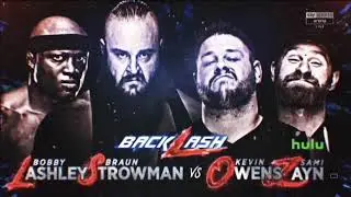 Backlash 2018 Match Card - Bobby Lashley & Braun Strowman vs Kevin Owens & Sami Zayn
