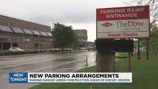 Dow Event Center&rsquo;s parking garage under construction until next summer