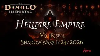 Diablo Immortal Shadow War - Tempest Tank Hunter build 2026 Jan 24th Thcc's Vs Risen