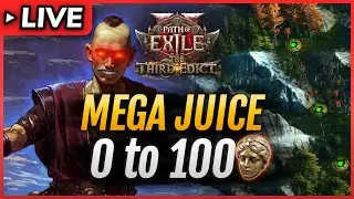 POE 2 0.3🔴GIGA JUICE - 0 to 100Div - UNARMED MONK Build (Invoker + Hollow Palm)🔴Path of Exile 2