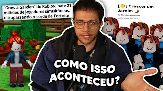 o jogo MAIS JOGADO do ROBLOX t&aacute; cheio de BOT? (Grow a Garden)
