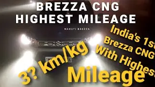 Maruti Brezza 2022 Highest Mileage on CNG 😎❤🤩🥳🧐