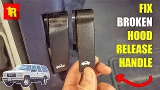 How To Install HOOD RELEASE HANDLE 1995-1999 Chevy GMC GMT-400 FULL-SIZE TRUCKS & SUV