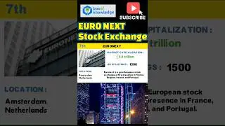 Euro Next stock exchange #stockmarket #investment #finance #trading #viral