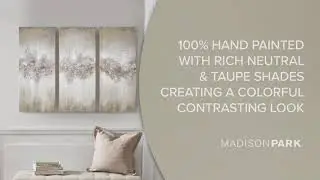 The Luminous Hand Painted Canvas Taupe - Madison Park