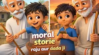children's story with moral lesson | Raju aur dada ji | kids cartoon story | moral stories for kids