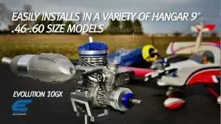 10cc (.60 cu. in.) Gas Engine by Evolution Engines