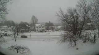Time-lapse video of Winter Storm Stella as it hits Worcester on March 14, 2017