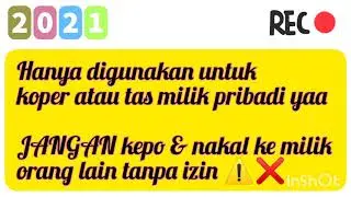 cara mudah buka kode koper yang terkunci (lupa kode kunci)