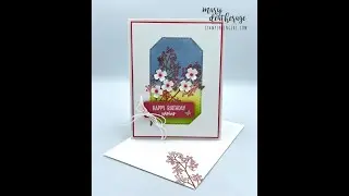 Stampin Up//Seasonal Branches//Countryside Corners Dies//Birthday Card//2023-2024 Annual Catalog