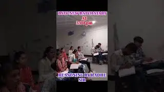 REASONING LIVE CLASS BY RADHE SIR # CHANAKYA COACHING AKLERA #chanakyaclasses