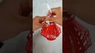 Paper Lamp Making at Home | Paper Lantern Tutorial Very Easy | DIY Festival Decoration ideas