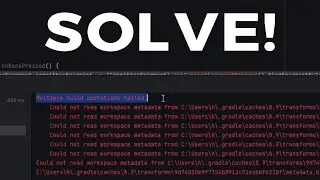 multiple build operations failed in android studio