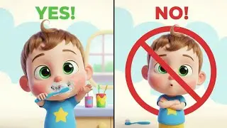 Brush Your Teeth Song 🪥 | Say Bye-Bye Germs | Fun Kids Video #YouTubeKids#BrushYourTeeth#BabySongs