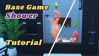 Sims 4 Bathroom Ideas 🛁 || Base Game Shower Tutorial