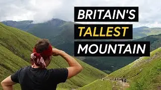 Walking up Ben Nevis tourist path in summer - Easy route for beginners