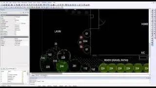 Using hatching and closed polylines to represent areas of grass in landscape CAD drawings