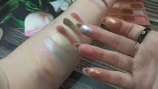 Тени REVOLUTION, BOURJOUS🧁Revolution Tasty Coffee☕Свотчи☕Заказ makeupsrore.ru