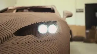 The world's first drivable cardboard car created by Lexus