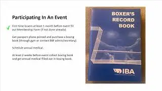 Bermuda Boxing Federation :- Boxer Membership And Medical Checks