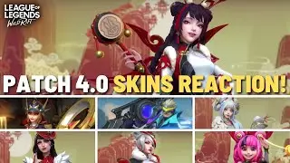 PATCH 4.0 SKINS SPOTLIGHT REACTION! | Wild Rift