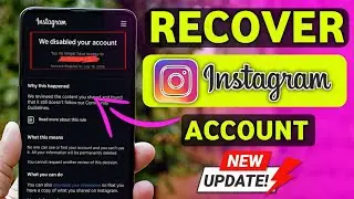 Recover Instagram Account - 2025 : How to Recover Disabled Instagram Account