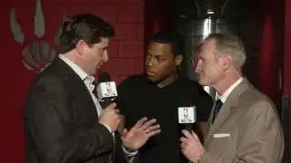 Matt Devlin and Jack Armstrong with Kyle Lowry