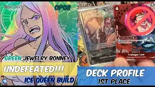 UNDEFEATED GREEN JEWELRY BONNEY DECK PROFILE | One Piece Card Game  OP08 - Two Legends