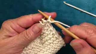 Slip stitch edge on garter fabric