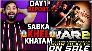 War 2 Day 1 Advance Booking Report | War 2 Day 1 Box Office Collection India | War 2 vs Coolie
