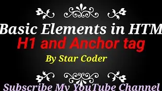 H1 amd  anchor tag inHTML  Attribute tag learn html