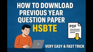 HSBTE Previous Year Question Papers Download | Simple & Quick Guide #polytechnic #hsbte #education