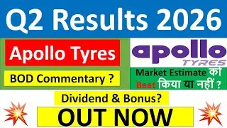 Apollo Tyres Q2 results 2026 | Apollo Tyres results today | Apollo Tyres Share News | Apollo Tyres