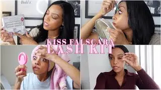TRYING OUT THE KISS FALSCARA LAST KIT -- LASTS 10 DAYS? OR 10 MINUTES?