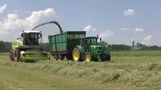 Sianokiszonka 2018! Claas Jaguar 870! 2x John Deere ! Usługi Rolnicze D.Klupieć