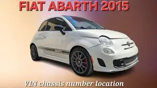 Fiat 500 Abarth 2015 vin chassis number! #foryou