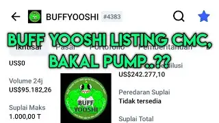 Buff Yooshi resmi Listing di Coin Market Cap (CMC) | Tanda akan pump ...?